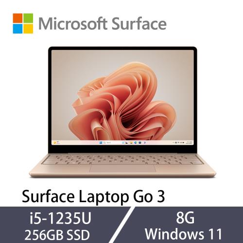 Microsoft微軟Surface Laptop Go 3 12吋觸控筆電i5-1235U/8G/256GB