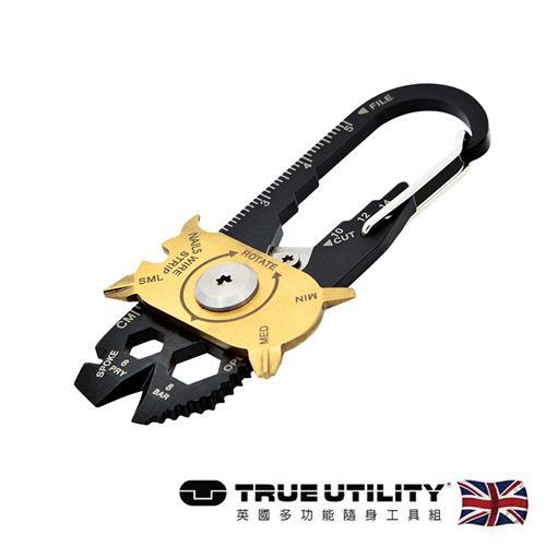 【TRUE UTILITY】英國多功能20合1鑰匙圈工具組FIXR-吊卡版(TU200K)