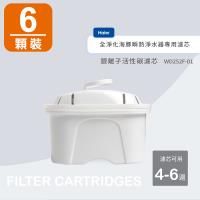 Haier海爾可濾生水瞬熱式淨水器專用銀離子活性碳濾芯(1盒6顆) WD252F-01