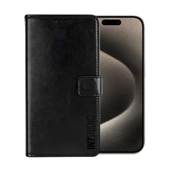 IN7 瘋馬紋 iPhone 15 Pro Max (6.7吋) 錢包式 磁扣側掀PU皮套 吊飾孔 手機皮套保護殼