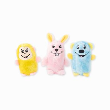 ZippyPaws 毛茸茸夥伴-猴子、兔子、熊熊 (狗狗玩具 寵物玩具 有聲玩具)