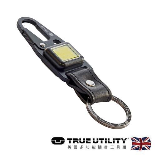 【TRUE UTILITY】 英國多功能充電型LED鈕扣燈鑰匙圈CLIPLITE(TU918)