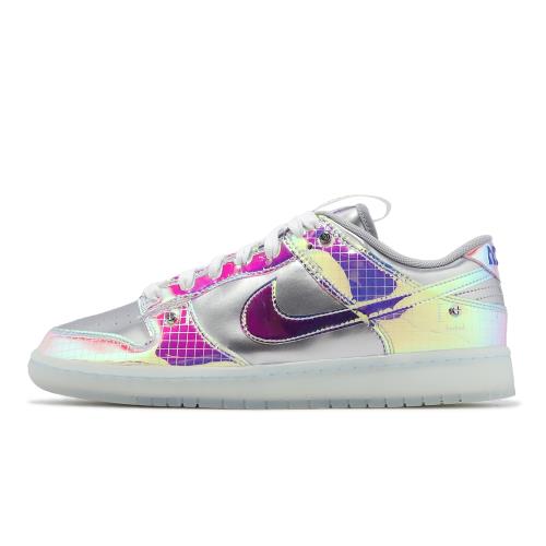 Nike Dunk Low Retro Hyperflat-Be True 炫光銀亮彩雷射男鞋