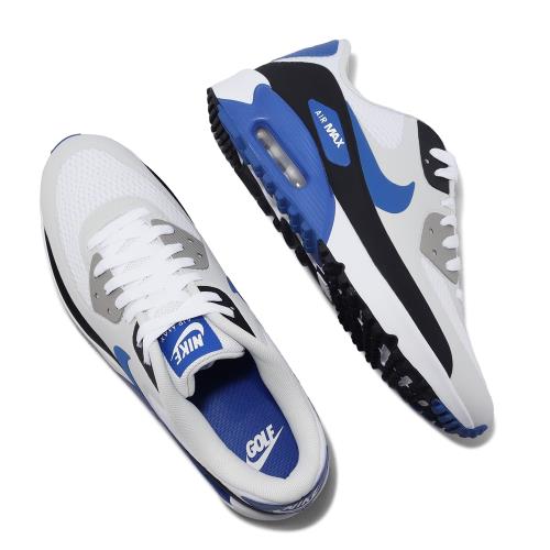 Nike 高爾夫球鞋 Air Max 90 G TB Golf 白 黑 藍 防水鞋面 男鞋 高球 氣墊 休閒鞋 DX5999-141