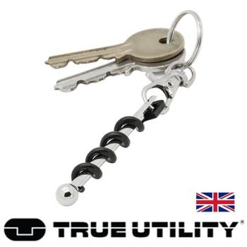 【TRUE UTILITY】 英國多功能隨身紅酒開瓶器鑰匙圈Twistick-吊卡(TU248K)