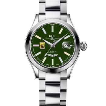 BALL 波爾錶 Engineer Master II 彩虹 杜立特突擊隊80週年紀念彩虹燈管機械腕錶(NM3000C-S1-GRR)綠/40mm