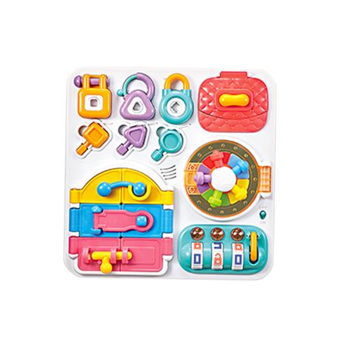 【澳貝auby統合玩具】益智動腦開鎖板《461604A》早教學習 寶寶啟蒙 益智玩具