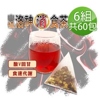【蔘大王】山楂洛神消食茶包X6組（6gX10入/組）去油順暢 增加飽足感 養顏美容 應酬聚餐好茶