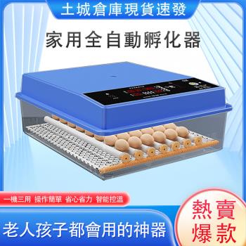 現貨 全自動64枚孵化器 孵蛋器 智慧控溫家用型小雞孵化機 智慧孵化箱 鵪鶉孵蛋器
