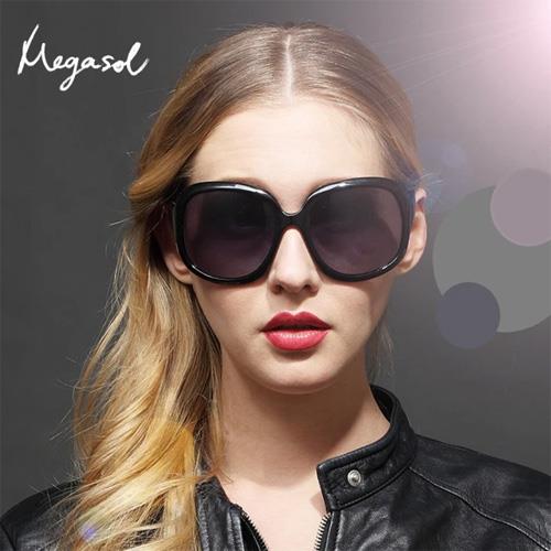 MEGASOL 品牌設計師同款寶麗萊UV400偏光太陽眼鏡(MS-3113-多色任選)
