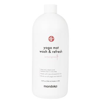 [Manduka] Mat Wash 瑜珈墊清潔噴劑 32oz 補充瓶 - Lemongrass 檸檬草 (瑜珈墊專用清潔劑)