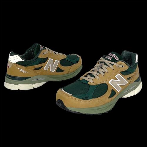 New Balance 休閒鞋990 V3 男鞋土黃軍綠美製復古經典NB M990WG3-D|休閒