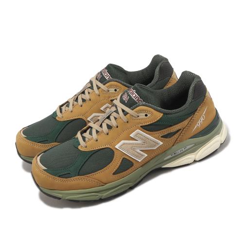 New Balance 休閒鞋990 V3 男鞋土黃軍綠美製復古經典NB M990WG3-D|休閒