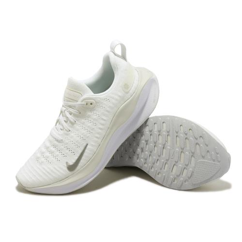 Nike 慢跑鞋Wmns Reactx Infinity Run 4 白銀女鞋運動鞋緩震環保材質