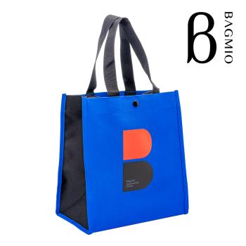 BAGMIO B LOGO 手提袋-藍黑