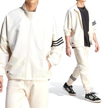 Adidas New C Tracktop 男 白色 運動 休閒 彈性袖口 拉鍊 外套 IM2096