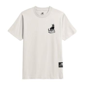 New Balance 男 象牙白 藝術插畫 印花 休閒 日常 上衣 短袖 MT33569SST