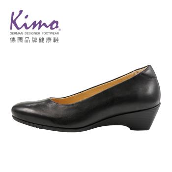 Kimo德國品牌健康鞋-都市舒適柔軟簡約OL上班族低跟鞋 女鞋 (黑色 KBCWF079053)