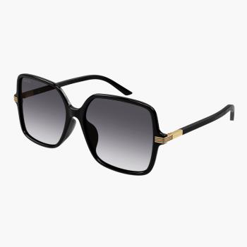 【GUCCI 古馳】方形膠框太陽眼鏡(GG1448SA-001)