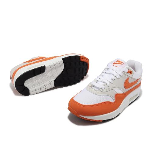 Nike 休閒鞋Wmns Air Max 1 女鞋男鞋橘米白氣墊Safety Orange DZ2628