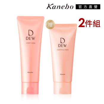 Kanebo佳麗寶 DEW水潤洗顏皂霜為日本專櫃公司貨，125gx2規格，適合各種膚質使用。其溫和配方能有效清潔臉部與眼部，同時保持肌膚水潤不乾燥，是日常保養的理想選擇。