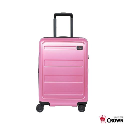CROWN 皇冠 26吋拉鍊拉桿箱 雙層防盜拉鍊 行李箱 旅行箱