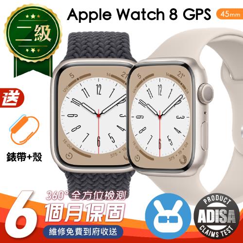 福利品】Apple Watch Series 8 41公釐GPS 鋁金屬錶殼保固6個月贈矽膠錶