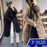 【韓國K.W.】休閒單品中長版羽絨外套（秋冬/棉服/外套）