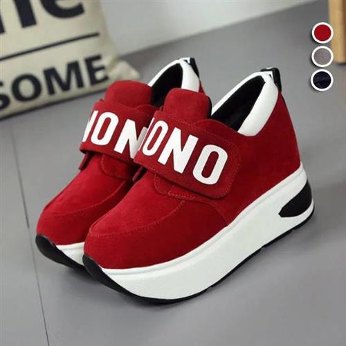 【Alice】內增高字母厚底健走鞋(新品/健走鞋/休閒鞋/厚底)