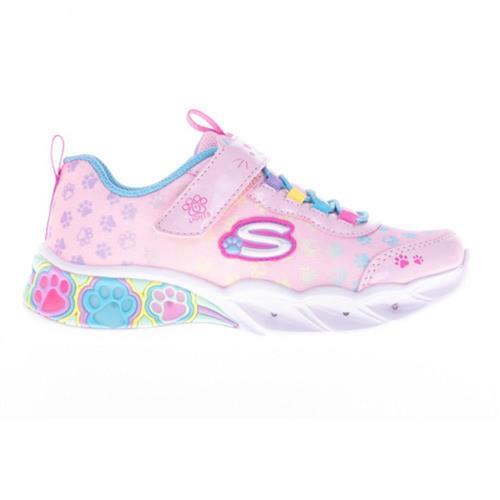 Skechers 童鞋 中童 大童 燈鞋 PRETTY PAWS 粉【運動世界】319301LPKMT