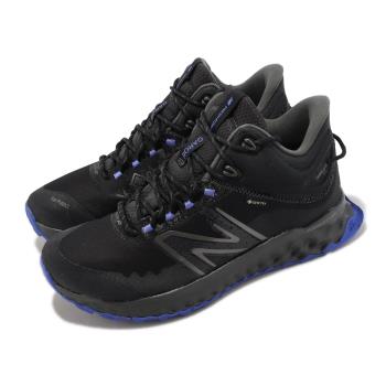 New Balance 野跑鞋 Fresh Foam Garoé Midcut 2E 寬楦 男鞋 黑 藍 防水 NB 紐巴倫 MTGAMGB1-2E