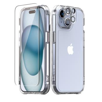 Araree Apple iPhone 15 系列 保護殼+保護貼(3合1超值組)