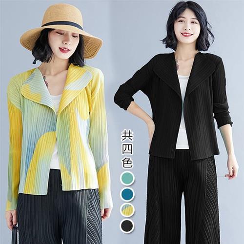 【KEITH-WILL歐風】正韓保暖好感韓國進口三宅褶皺風外套(褶皺/設計/秋裝/新品)