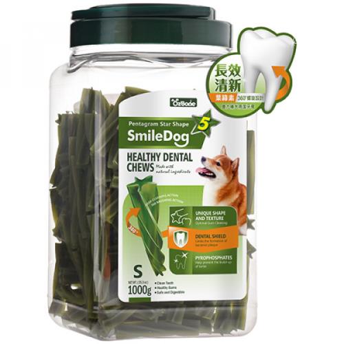 OzBone奧力棒長效清新螺旋5星潔牙棒S號(葉綠素) 1000G_(狗零食/口腔保健/獎勵)_型錄 效期：20250913