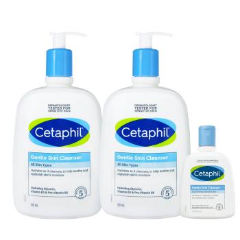Cetaphil舒特膚 溫和潔膚乳超值組(591ml x2+118ml)