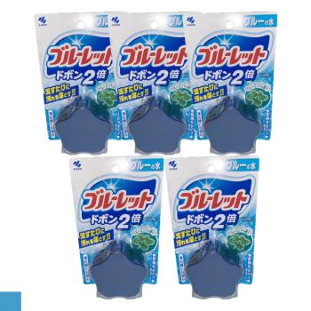 日本 小林製藥 馬桶芳香消臭清潔錠 薄荷 藍色 120g 5入組