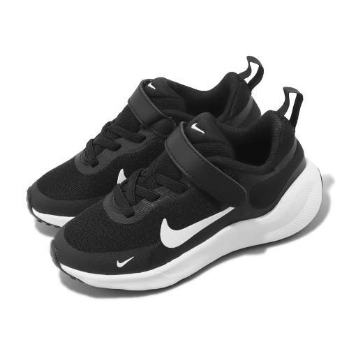 Nike 童鞋 Revolution 7 PSV 中童 黑 白 魔鬼氈 運動鞋 輕量 緩震 小朋友 FB7690-003