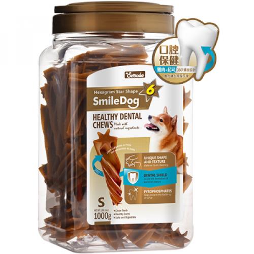 OzBone奧力棒口腔保健螺旋6星潔牙棒S號(雞肉+起司) 1000G_(狗零食/口腔保健/獎勵) _型錄