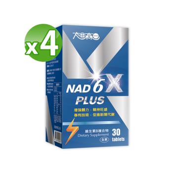 【太田森一】NAD 6X PLUS (30錠/瓶)X4(素)