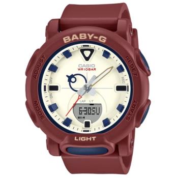 【CASIO 卡西歐】BABY-G 復古流行 啞光色彩 雙顯腕錶 棕 BGA-310RP-4A_41.8mm