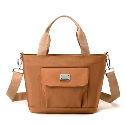 【KISSDIAMOND】輕巧大容量尼龍斜背包(手提/肩背/斜背/大容量/多隔層/KDB-752/暗橘)