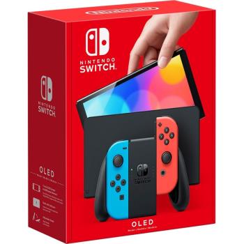 任天堂 Switch OLED款式 紅藍主機(台灣公司貨)【贈螢幕玻璃保護貼】