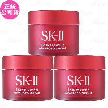 SK-II 致臻肌活能量活膚霜，專櫃正品，100g容量，適合各種肌膚使用。此產品為臉部與眼部設計，提供長效保濕與肌膚修復功效，幫助肌膚維持健康狀態。製造日期與有效期限依包裝顯示，品質有保障。