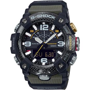 CASIO G-SHOCK 智慧藍芽陸地探險泥人錶/墨綠/GG-B100-1A3