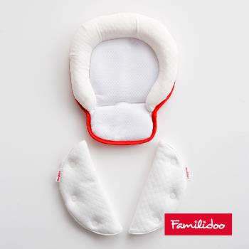 【Familidoo 法米多】護頭枕+肩帶保護套(嬰兒手推車/汽車座椅用)