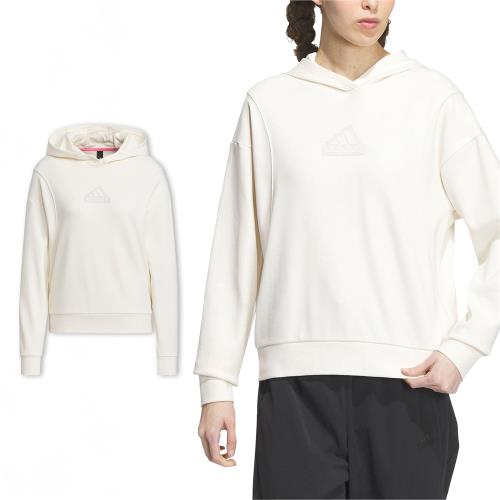 adidas 長袖Sports Hoodie 女款白帽T 長袖上衣運動連帽愛迪達IP7078