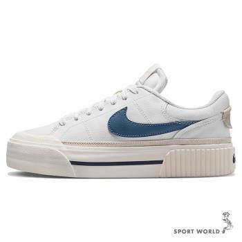 Nike 女鞋 休閒鞋 厚底 經典 Court Legacy Lift 白藍【運動世界】DM7590-104