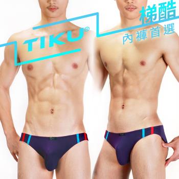 TIKU 梯酷 - 幻彩呼吸系列 竹纖維低腰三角男內褲 -紫色 (TH1226)