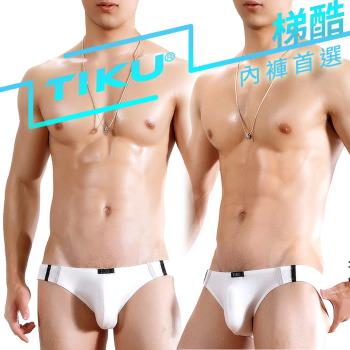 TIKU 梯酷 - 幻彩呼吸系列 竹纖維低腰三角男內褲 -白色 (WH1226)