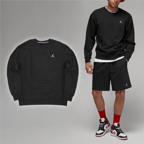 Nike 大學T Jordan Essentials 黑 白 男款 衛衣 長袖 喬丹 內磨毛 基本款 FJ7777-010